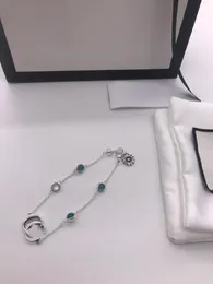 Pulsera de diseño Serie G Pulsera de gemas Diseñador chino Moda Encanto de plata Luz de lujo Chica Banquete Pulsera Joyería del banquete de boda