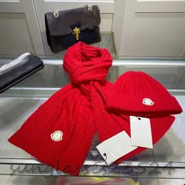 MONCL-4 Classic set hat and scarf, autumn and winter fashion items, comfortable, soft and warm, men and women, women's autumn and winter warm set, men's scarf and hat gz215742