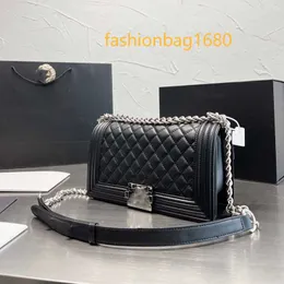 Kvällspåsar axelväskor sommarkvinnor Chevron Line Classic Mini Flap Calfskin Bags Caviar läder guldkedja Crossbody axelväska stor kapacitet