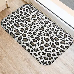 Tapete leopardo impressão padrão casa sala de estar quarto cozinha decoração do banheiro antiderrapante porta entrada piso 230825