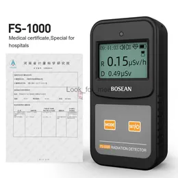 FS-1000 Detector de Radiação Nuclear USB Geiger Contador EMF Medidor Radioativo Raio X-Ray Portátil Testador de Radiação Dosímetro HKD230826