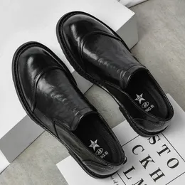 Dress Shoes Mens Business Dress Shoes Leather Casual Daily Office Banquet Wedding KTV Work with Black Patchwork Detail Fit 230825