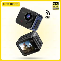 Câmeras à prova de intempéries VIRAN Mini 4K 60fps GO HD Action Camera Pro 20MP WiFi 170D 10M Corpo Capacete à prova d'água Gravação de vídeo Esportes DV Cam l230825