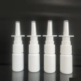 Packing Bottles Wholesale 1000 Pcs 10Ml White Empty Plastic Nasal Spray Bottle Nasal-Atomizers Drop Delivery Office School Business Otsup