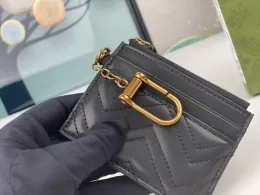 Designer-Geldbörsen Marmont Männer Frauen Kartenhalter Mode Ophidia kurze Geldbörsen hochwertige Doppelbuchstabenzeichen klassische Zick-Zack-Taschen mit