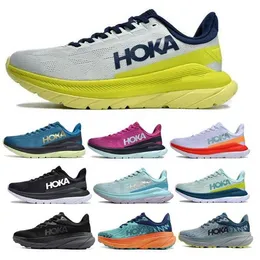 Hoka Mach 4 Challenger ATR 7 Running Shoes Hokas 5 Triple White 2023 Mens Women Man Woman Run Tennis Tenis Trainer Size 36 - 46