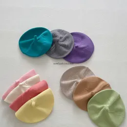 Stile coreano Moda Macarons Berretto lavorato a maglia colorato Accessori per capelli per bambina Colori caramelle casual Berretto da pittore lavorato a maglia per bambini