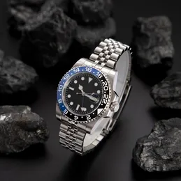 мужские часы роскошные дизайнерские часы reloj 40 мм черный циферблат автоматические механические керамические модные классические водонепроницаемые светящиеся сапфировые часы из нержавеющей стали-03