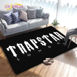 Mattor Trapstar London Creative Carpet For Living Room Bedroom Dekorativ Kid Play Crawl Rug Kitchen Badrum Nonslip Golvmatta gåvor 230825