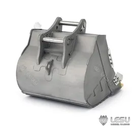 ElectricRC Car LESU114 simulation hydraulic excavator AC360 wheel digging small short tail modification quick dismantling bucket Original car 230825