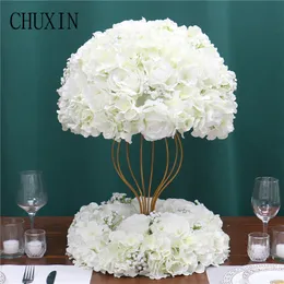 장식용 꽃 화환 gypsophila flower ball 인공 장미 장식 웨딩 장식 도로 리드 꽃 배열 1 PC 테이블 중심 소품 230825