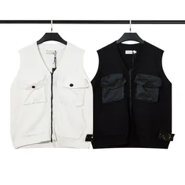 Designer Vest Double Zipper Loose Vest Sweater Vest Herr- och kvinnors ärmlös Vest Sticked Vest Fashion Street