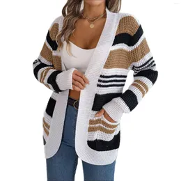 Dames Gebreide Casual Losse Dames Trui Jas Vrouwelijke Patchwork Vesten Meisjes Street chic Bovenkleding Tops Dames Truien Truien