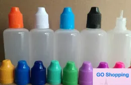 wholesale Soft Style Needle Bottle 5/10/15/20/30/50 Ml Plastic Dropper Bottles Child Proof Caps