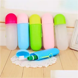 Cups Dishes Utensils Solid Colors Portable Travel Tootaste Toothbrush Holder Cap Case Household Storage Cup Outdoor Bothroom Chil Ot62A