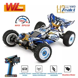 Carro elétrico RC WLtoys 124017 1/12 4W Rc carro Crianças Brinquedos Controle Remoto Rádio Off Road Drive Trucks Sports Cycle Racing Metal 1/12 Modo 230825