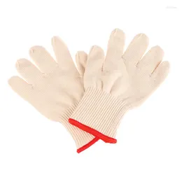 Disposable Gloves 1Pair Thicken Double 200-800 Celsius Heat Resistant Anti Burn Kitchen Oven Knitting Insulation