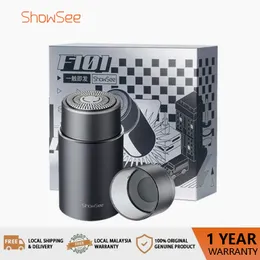 Electric Shavers Showsee Smart Sensor Shaver Portable IPX7 Vattentät rakknivinduktion Start Magnetskyddsskydd 01 GY 230825