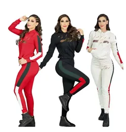 Damenanzüge 2023 Frühling und Herbst Neue Mode Casual Langarm Pullover Hosen Damen Trainingsanzüge Luxus GGity Damen Zweiteiler Set