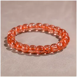 Quartzo vermelho jade elástico frisado pulseira para unisex amizade pulseiras dos homens pulseira designer pulseiras designer jóias mulher jóias