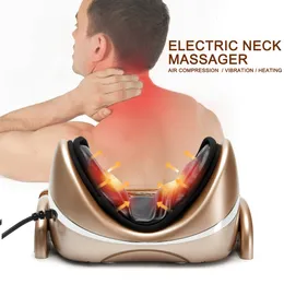 Massaging Neck Pillowws Air Compression Kneading Massage Pillow Cervical Chiropractic Traction Stretcher Pain Relief Massager for Tractor 230825