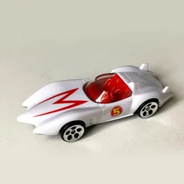 Diecast Model Car 1 64 Skala Sportsbil Hastighetshjul Racer Mach 5 Go Diecast Model Car Die Cast Alloy Toy Collectibles Gifts Defect 230825