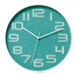 Zegary ścienne 12-calowe duże cyfrowe zegar cyfrowy cichy salon sypialnia wielokolorowa