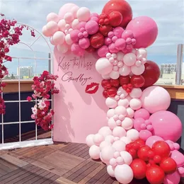 Andere Event-Party-Zubehör, 129-teiliges rosarotes Ballon-Girlanden-Bogen-Set, Babyparty, Valentinstag, Geburtstag, romantisch, süß, Hochzeit, Jahrestag 230826