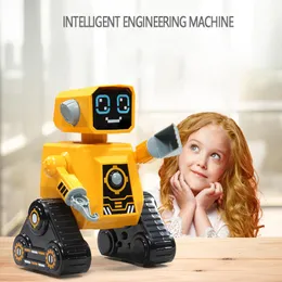 ElectricRC Animaux Enfants Intelligent Programmable Sans Fil RC Ingénierie Robot Multifonctionnel avec Musique Chanson Éducation Précoce Jouets Télécommandés 230825