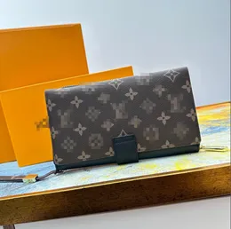 1:1 designer mulher carteira bolsa caixa original com data código titular do cartão damier verificado flor número de série senhoras bolsa m61278