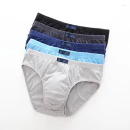 Cuecas sexy homens u levantado saco ultra-fino respirável algodão arquivo duplo tamanho grande shorts cabeça meados de cintura preço de atacado