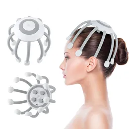 Head Massager Electric Octopus Claw Scalp 4 Vibration Lägen Slappning Stressavlastning och hårstimulering laddningsbar 230825