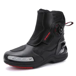 Boots Men Motorcycle Boots Shoes Microfiber Leather Waterproof Quick Lacing Professional Botas Moto Hombre Bota Motociclista 230825