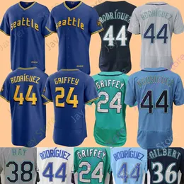 2023 City Connect Baseball Jersey Ken Griffey Julio Rodriguez Ichiro Suzuki Eugenio Suarez La Stella Luis Castillo Logan Gilbert George Kirby Ray Clas White