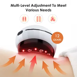 Back Massager 12 Levels Electric Intelligent Scraping Cupping Device Household Wireless Cup Instrument Painless Dredge Meridians Health Care 230826