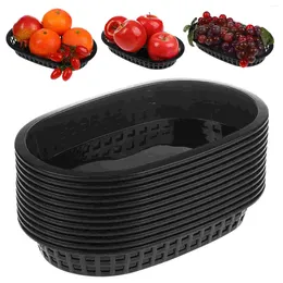 Plates French Fries Hamburger Basket Restaurant Supplies Serving Trays Restaurants Fast Baskets Kitchen Plastic