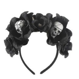 Огороды 1pcs Halloween Hagdsds Simulation Flower Head Buckle Halloween Праздничная пена на головном черепов