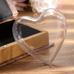 Present Wrap Christmas Transparent Plastic Heart-Shaped Ball Creative Candy Box Hanging Immortal Flower