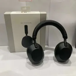 För Sony WH-1000XM5 headworn Wireless Bluetooth-kompatibla hörlurar med mic stereo-ljudsportens headset-spel öronsnäckor 9D stereo
