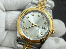AA Full Brand Wrist Watches Men Fashion Quartz armbandsur med kristallstil med logotyp Rostfritt stål Metal Band Quartz Clock Rol 266