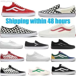 Top 2023 Chaussures Designers Old Skool Casual Skateboard Chaussures Noir Blanc Hommes Femmes Mode Extérieur Taille Plate 36-44