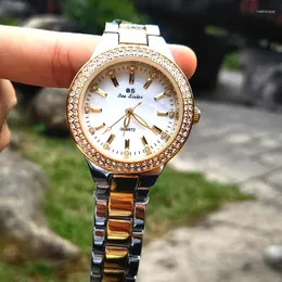 Нарученные часы Sdotter Diamond Watchmes Женщина модная женщина золотые запястья.