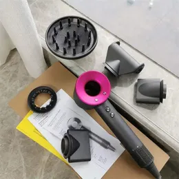 Hair Dryer 5 in 1 rotating connected nozzles Salon Modeling design Negative Ion Motor Hair Constant Temperature Blow Dryer