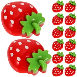 Storage Bottles 30 Pcs Strawberry Resin Patch Phone Case Stickers Accessories Mobile Shell DIY Crafts Decor Hair Clip