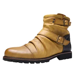 Botas Homens Chelsea Outono Inverno Couro Masculino Sapatos EUR Tamanho 3848 230826