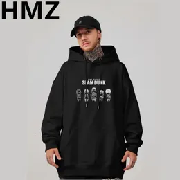 Men's Hoodies Sweatshirts HMZ Winter Cartoon Hooded Men Streetwear Hoodie For Cotton Basic Pullover Fall Unisex Sweats 230826