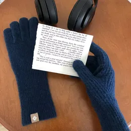 INS Vinterpekskärmshandskar för män Kvinnor Warm Anti-Slip Touch Pure ull stickade handskar för flickor gåva