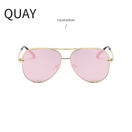 QUAY Europe and the United States fashion sunglasses women dazzling ocean film radiation protection sunglasses high appearance level men's glasses