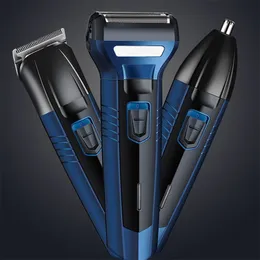 Electric Shavers 3 i 1 rakapparat näsa skägg trimmer multifunktionell rakmaskin syfte rakkniv män 230826