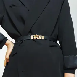 Belts Female Adjustable Stretch Skinny PU Leather Waist Strap Dress Buckle Waistband Women Belt